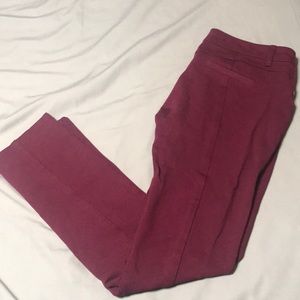 Burgundy jeggings